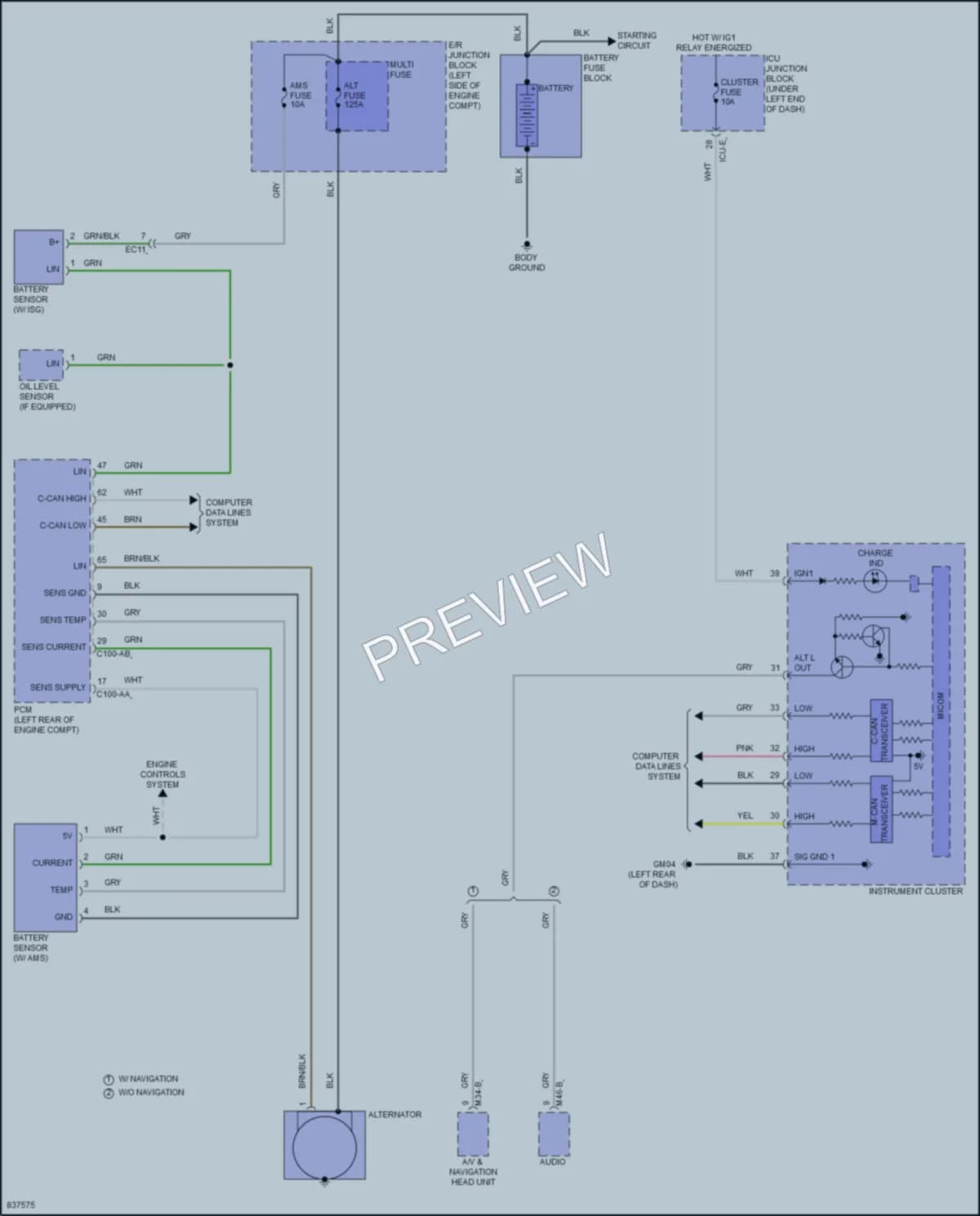 2023 Hyundai Venue Starting Charging wiring diagram preview
