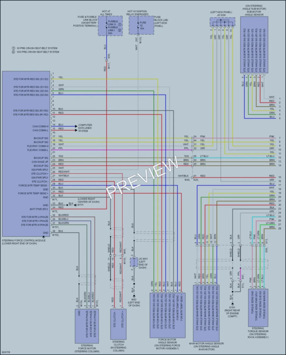 2023 Infiniti Q50 Electronic Power Steering wiring diagram preview