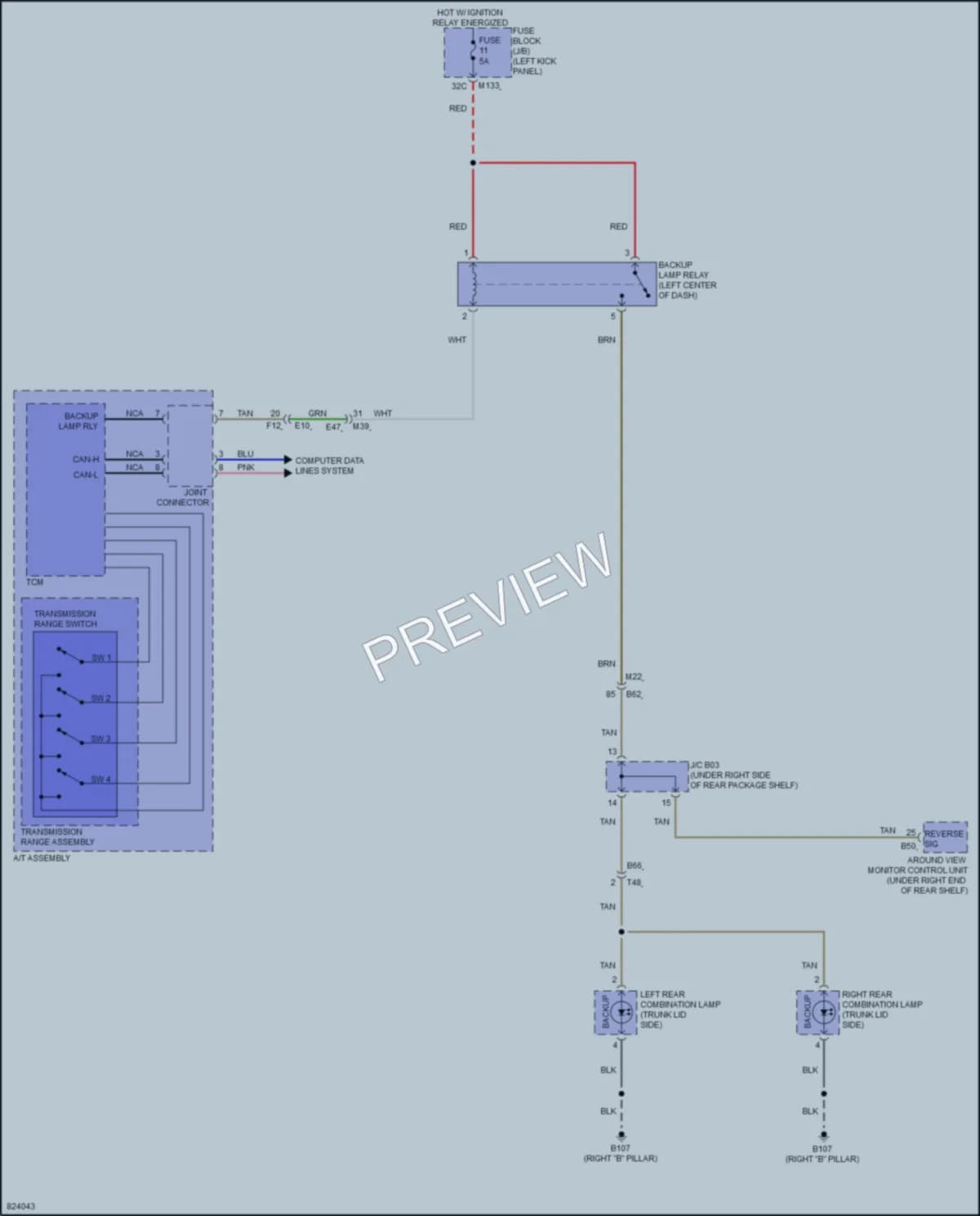 2023 Infiniti Q50 Exterior Lights wiring diagram preview