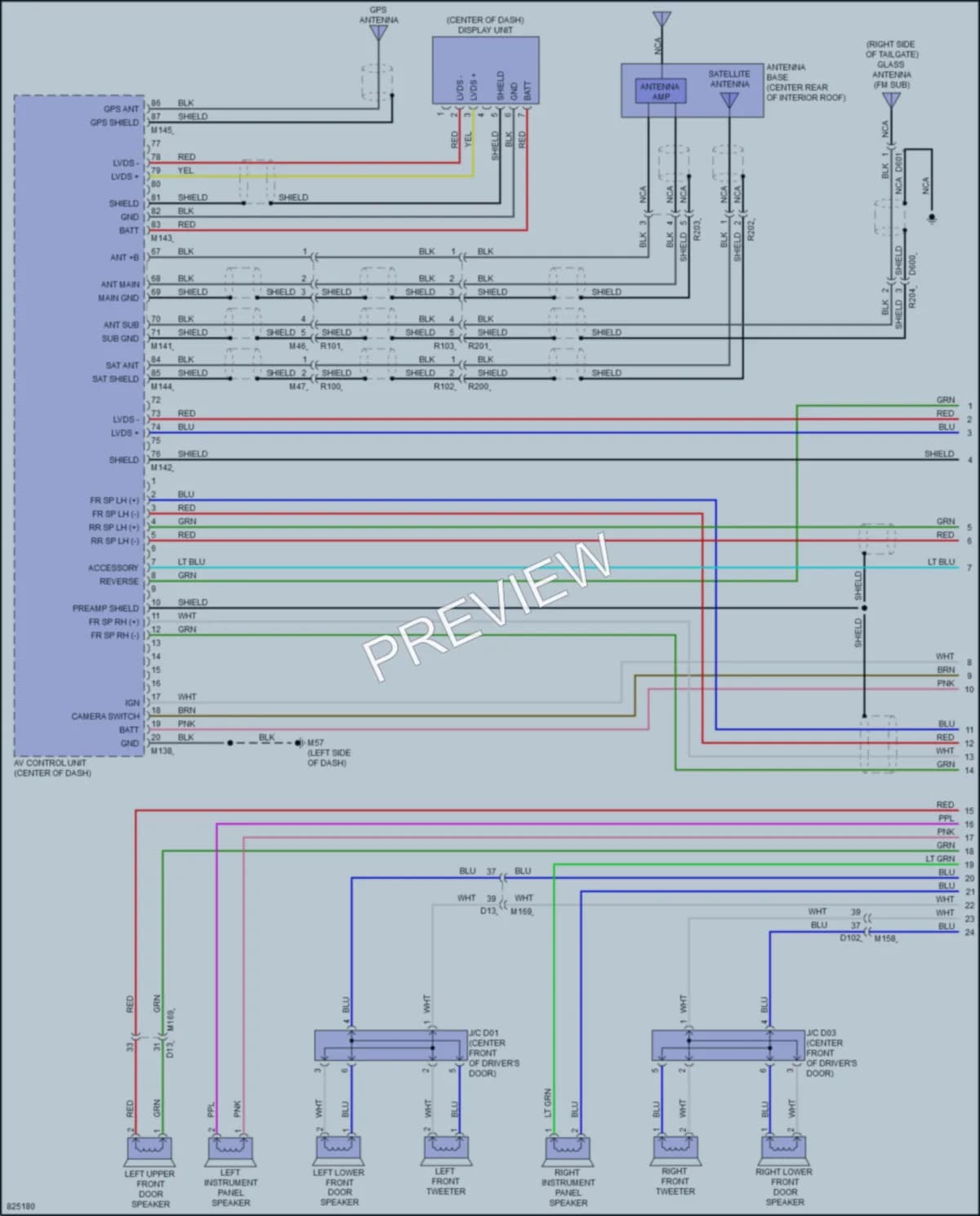 2023 Infiniti QX50 Radio wiring diagram preview
