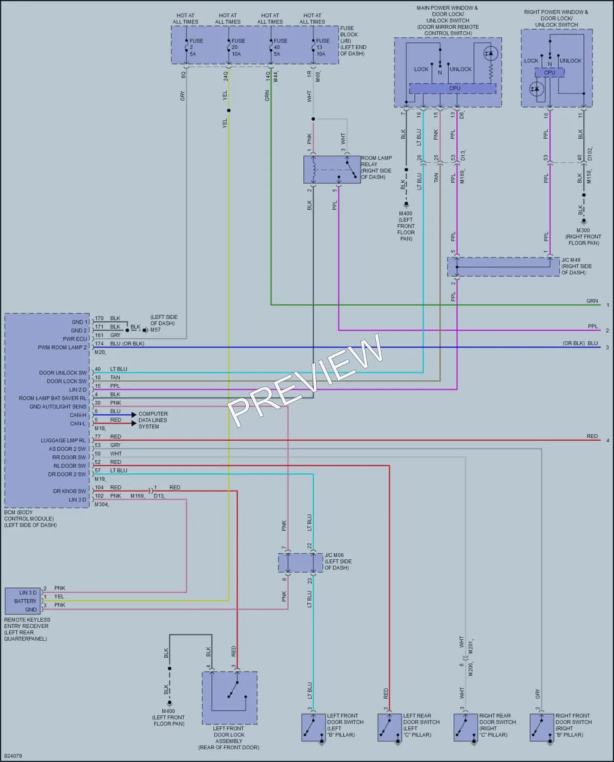 2023 Infiniti QX55 Interior Lights wiring diagram preview