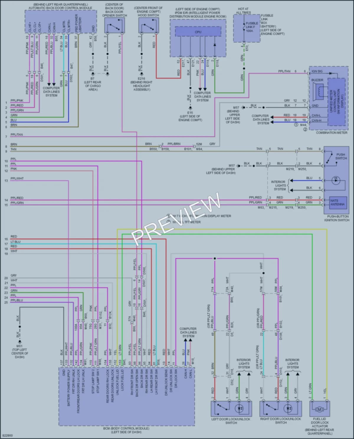 2023 Infiniti QX60 Anti Theft wiring diagram preview