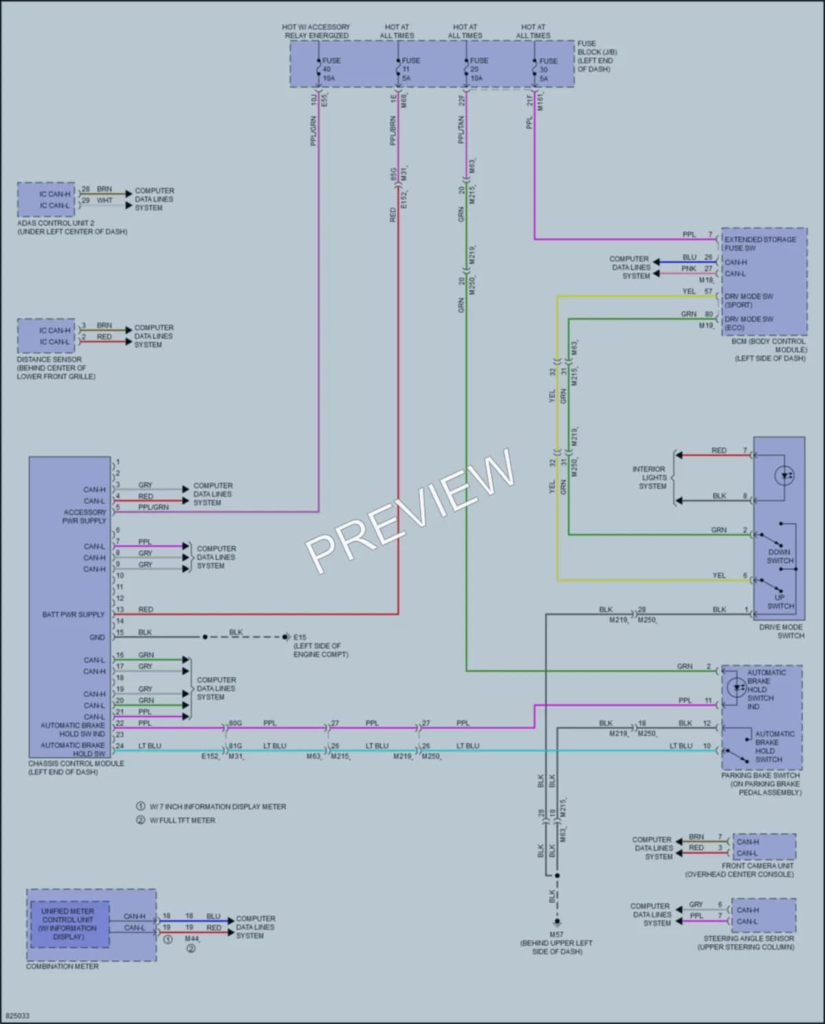 2023 Infiniti QX60 Electronic Suspension wiring diagram preview