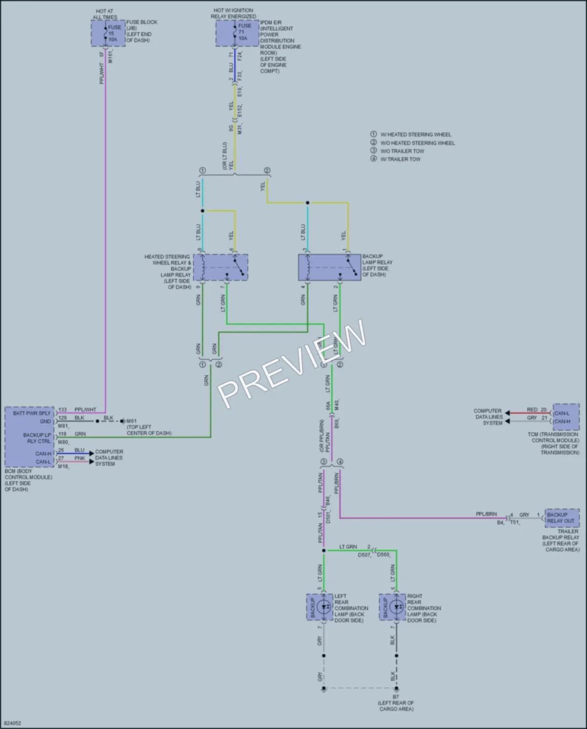 2023 Infiniti QX60 Exterior Lights wiring diagram preview