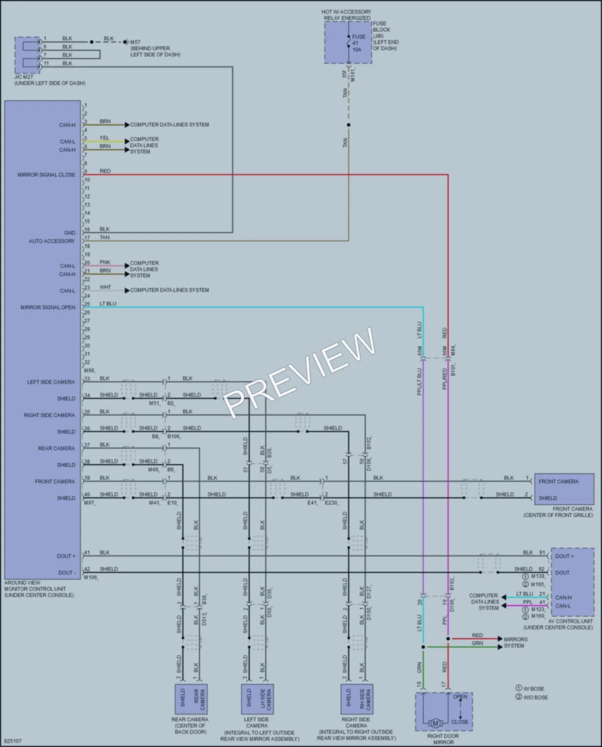 2023 Infiniti QX60 Navigation wiring diagram preview