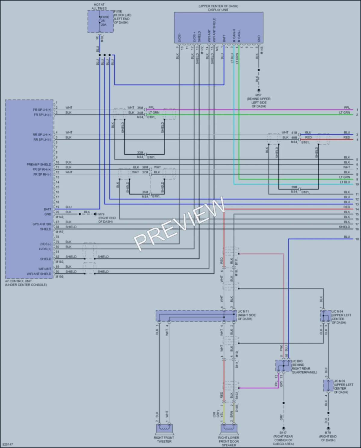 2023 Infiniti QX60 Radio wiring diagram preview