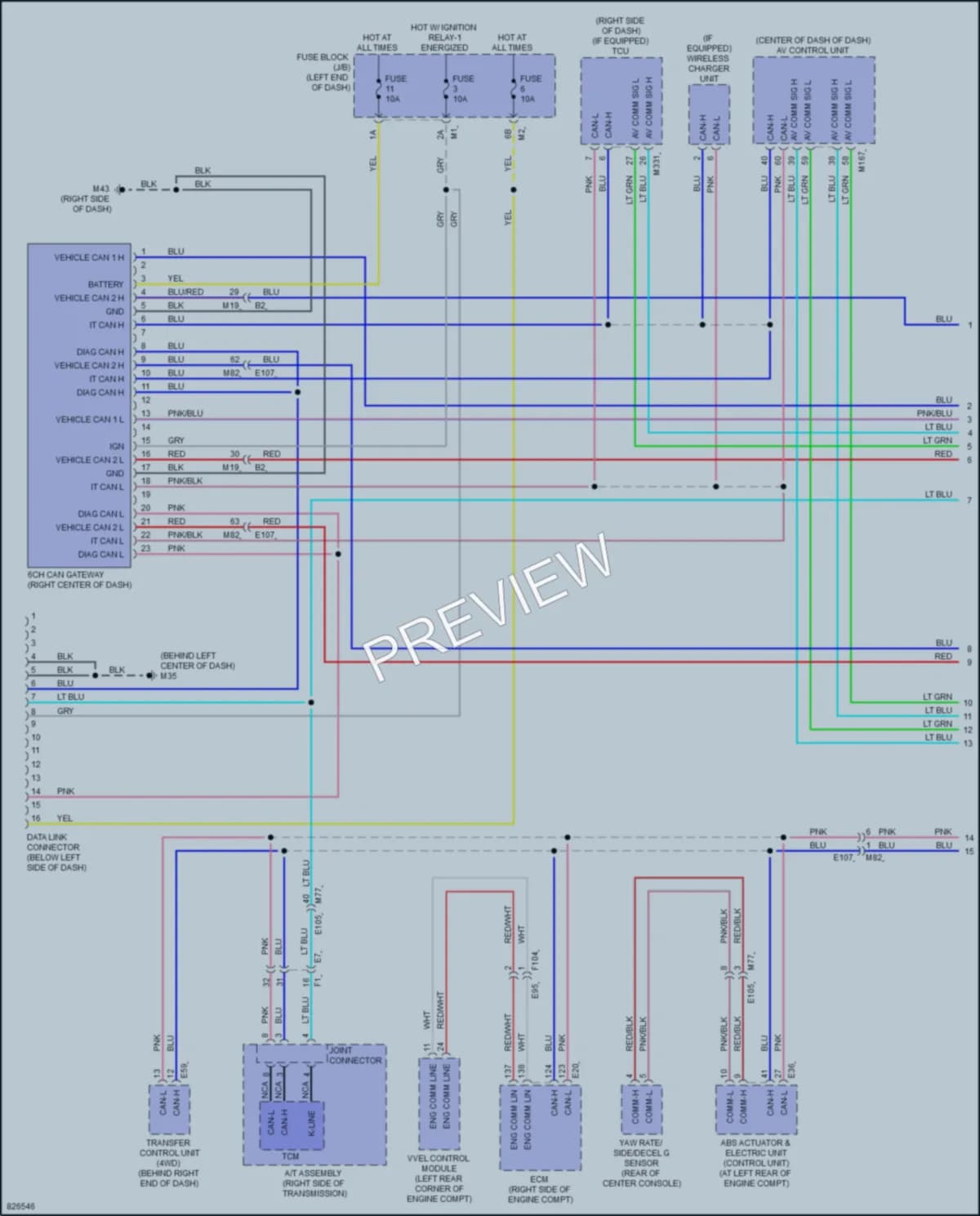 2023 Infiniti QX80 Computer Data Lines wiring diagram preview