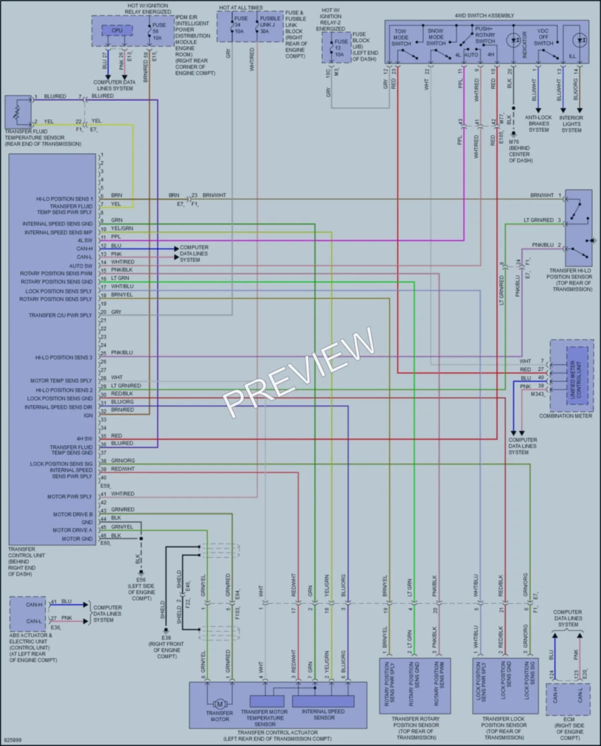 2023 Infiniti QX80 Transmission wiring diagram preview