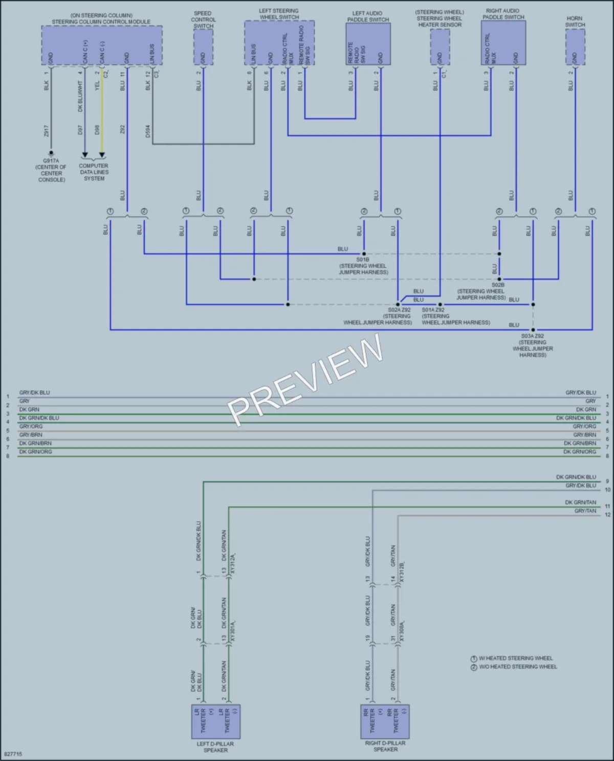 2023 Jeep Cherokee Radio wiring diagram preview