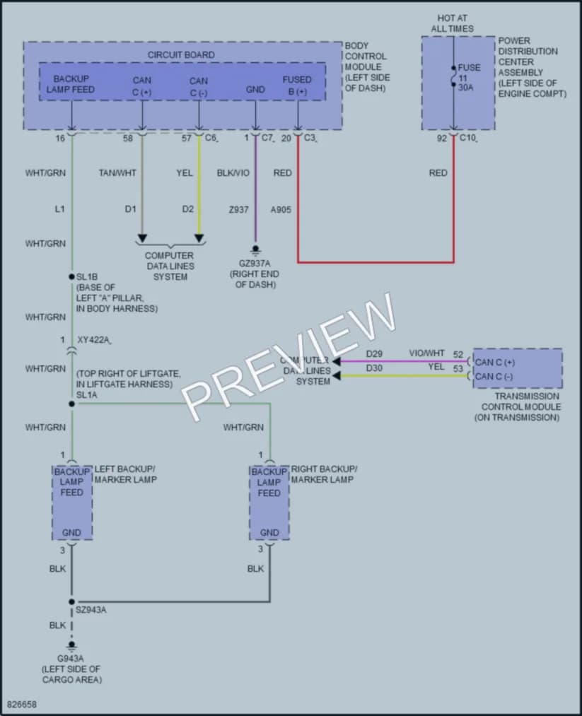 2023 Jeep Compass Exterior Lights wiring diagram preview