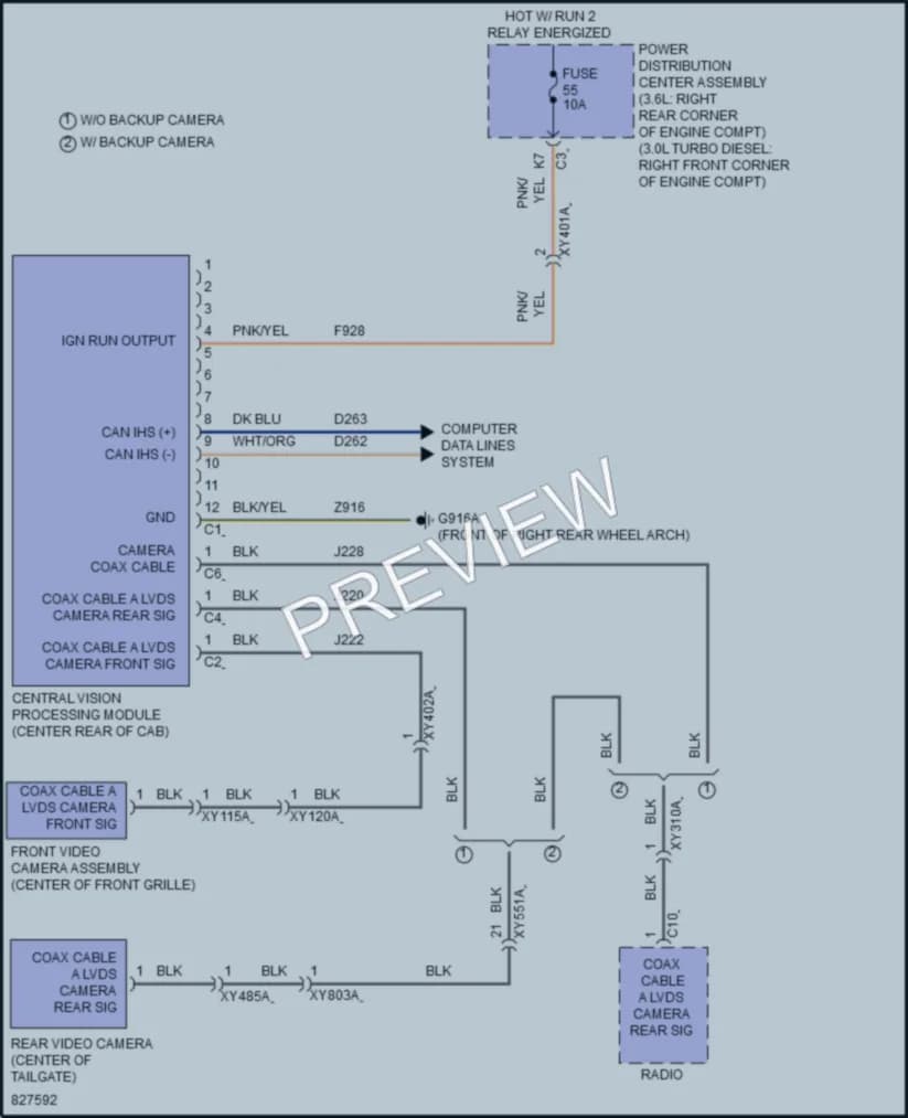 2023 Jeep Gladiator Navigation wiring diagram preview