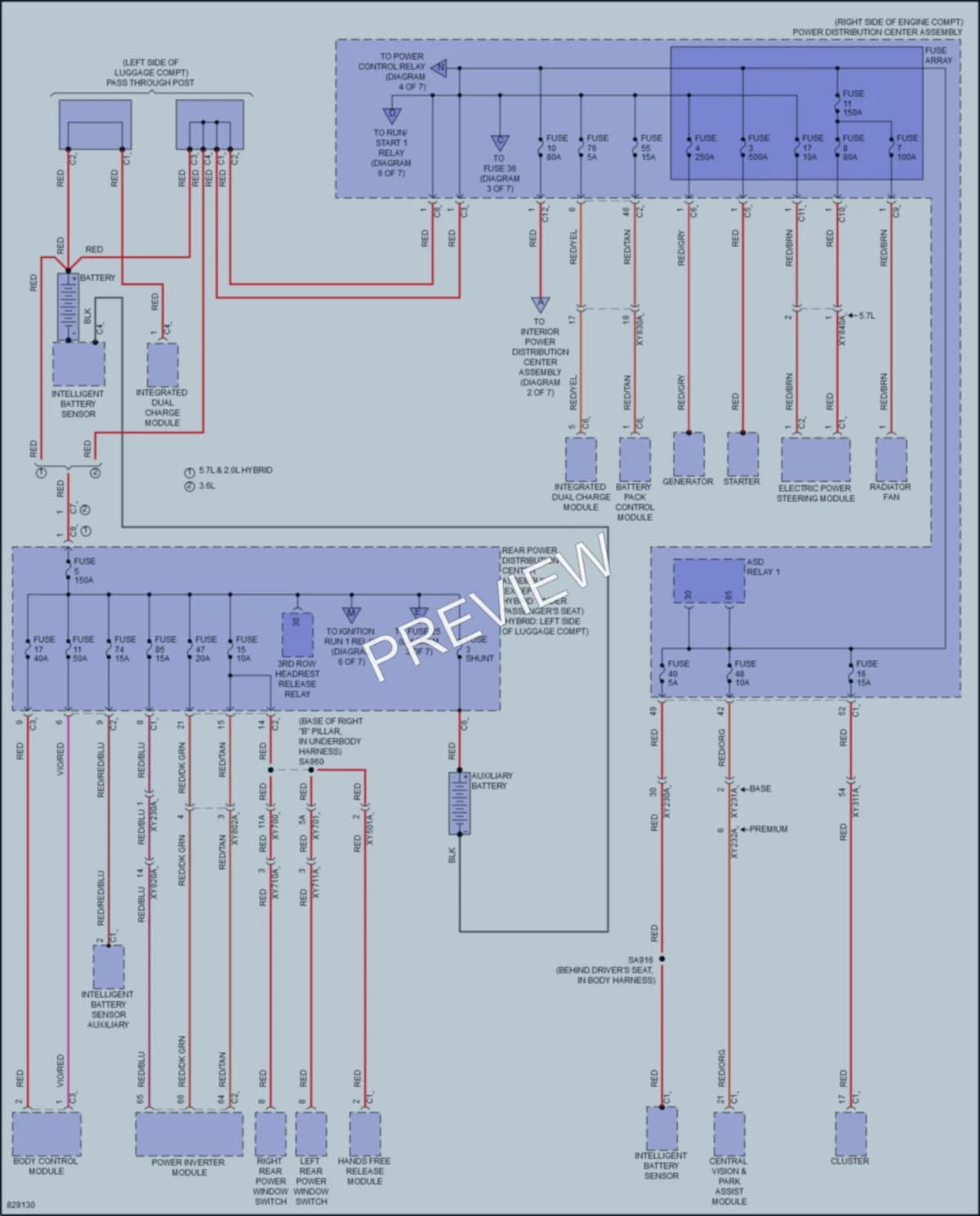 2023 Jeep GrandCherokee Power Distribution wiring diagram preview