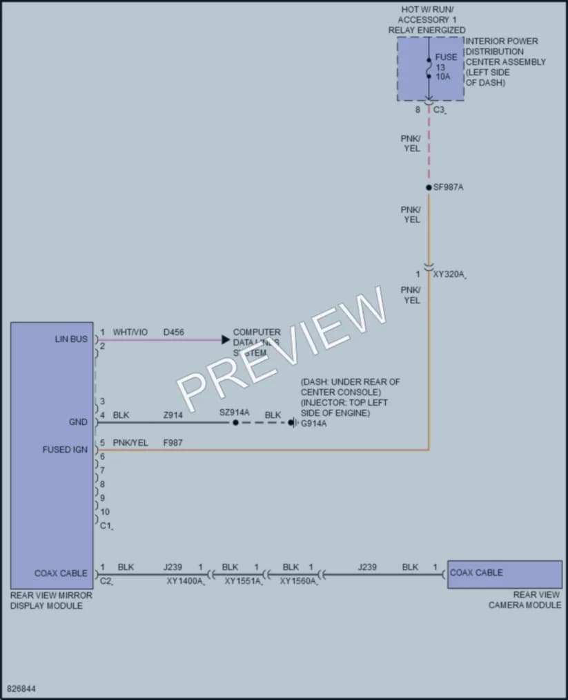 2023 Jeep GrandCherokee Power Mirrors wiring diagram preview