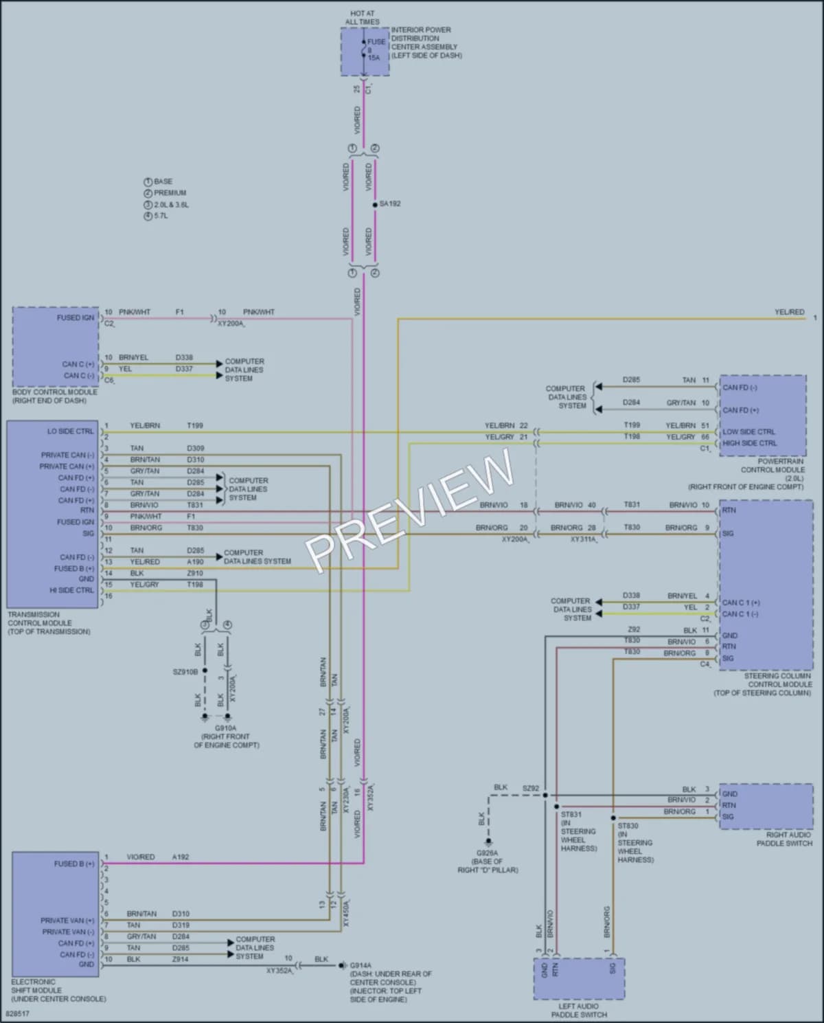 2023 Jeep GrandCherokee Transmission wiring diagram preview