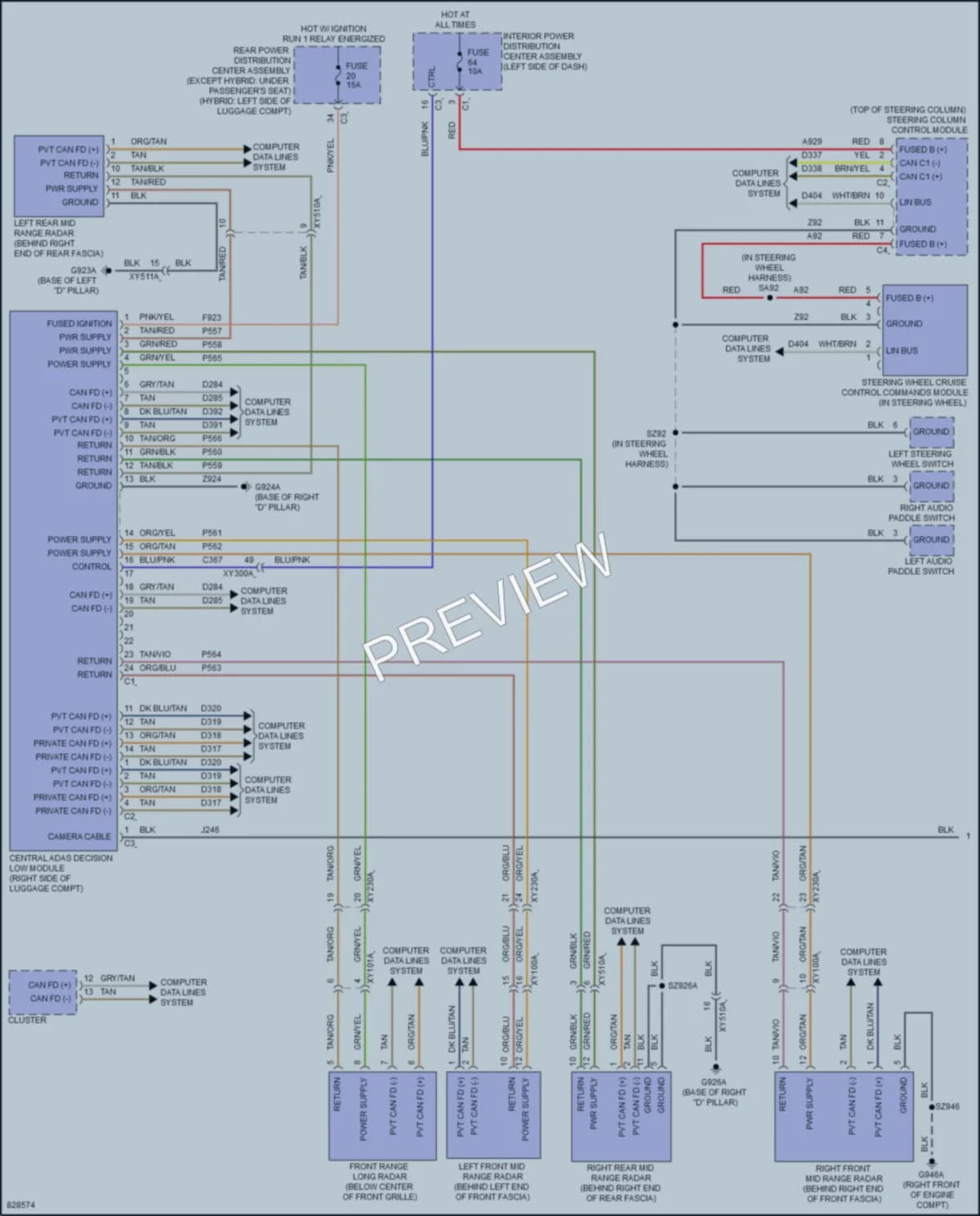 2023 Jeep GrandCherokee4XE Cruise Control wiring diagram preview