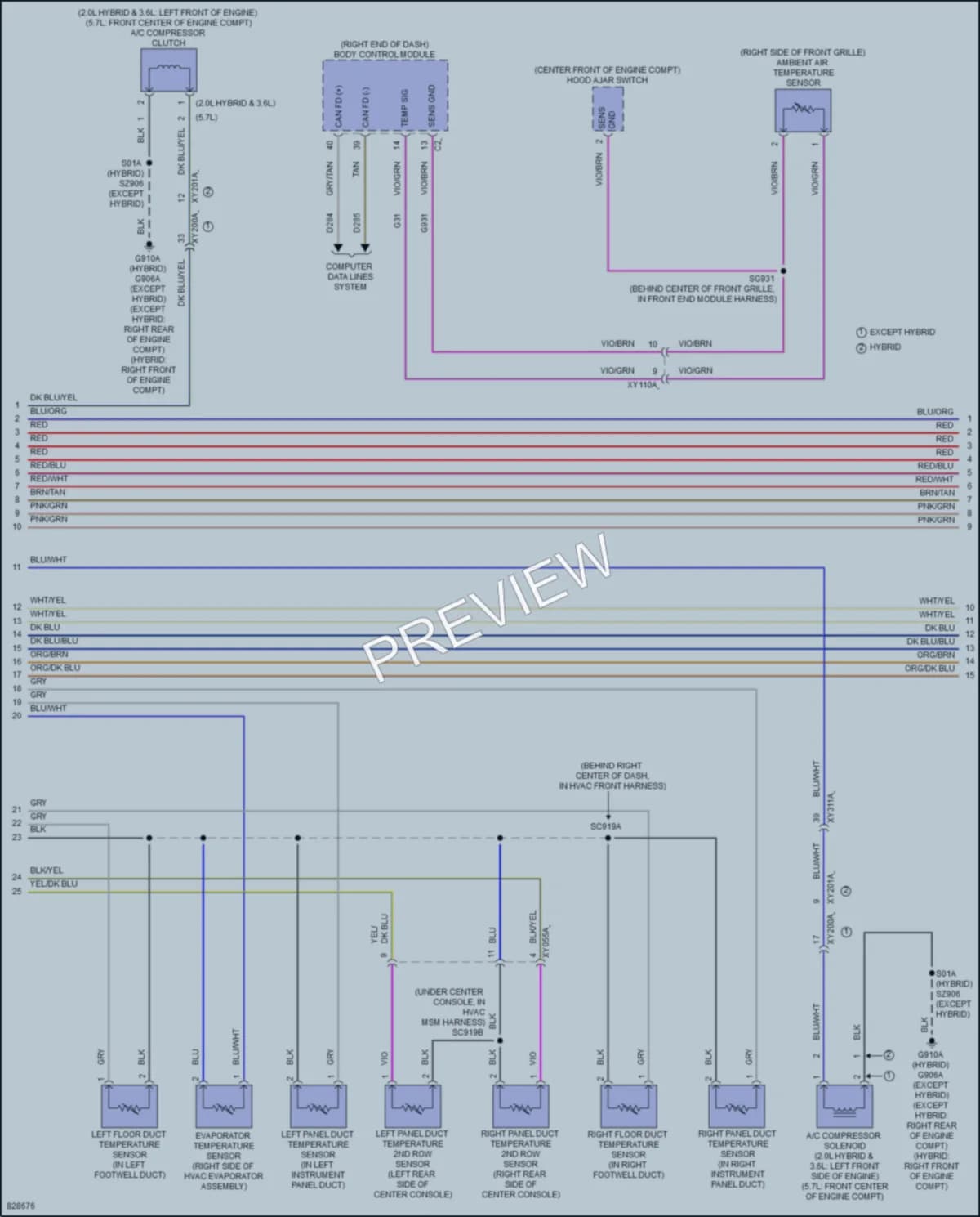 2023 Jeep GrandCherokeeL Air Conditioning wiring diagram preview