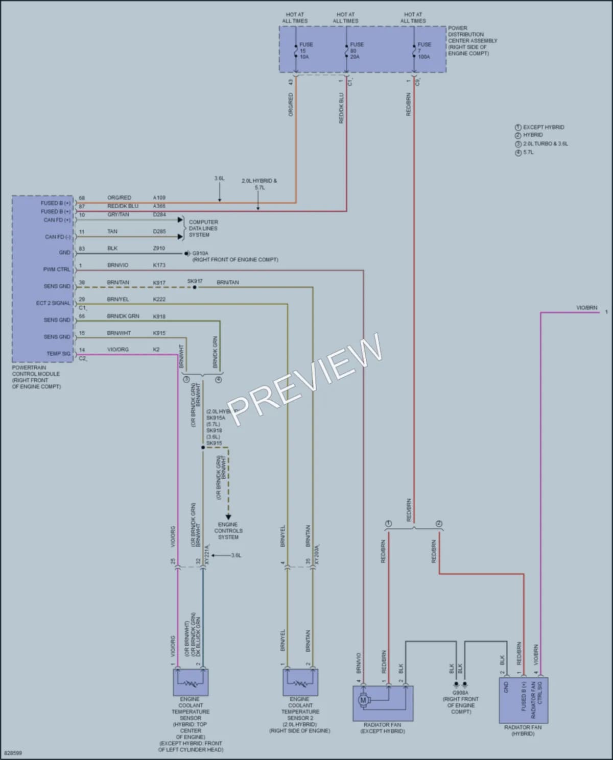2023 Jeep GrandCherokeeL Cooling Fan wiring diagram preview