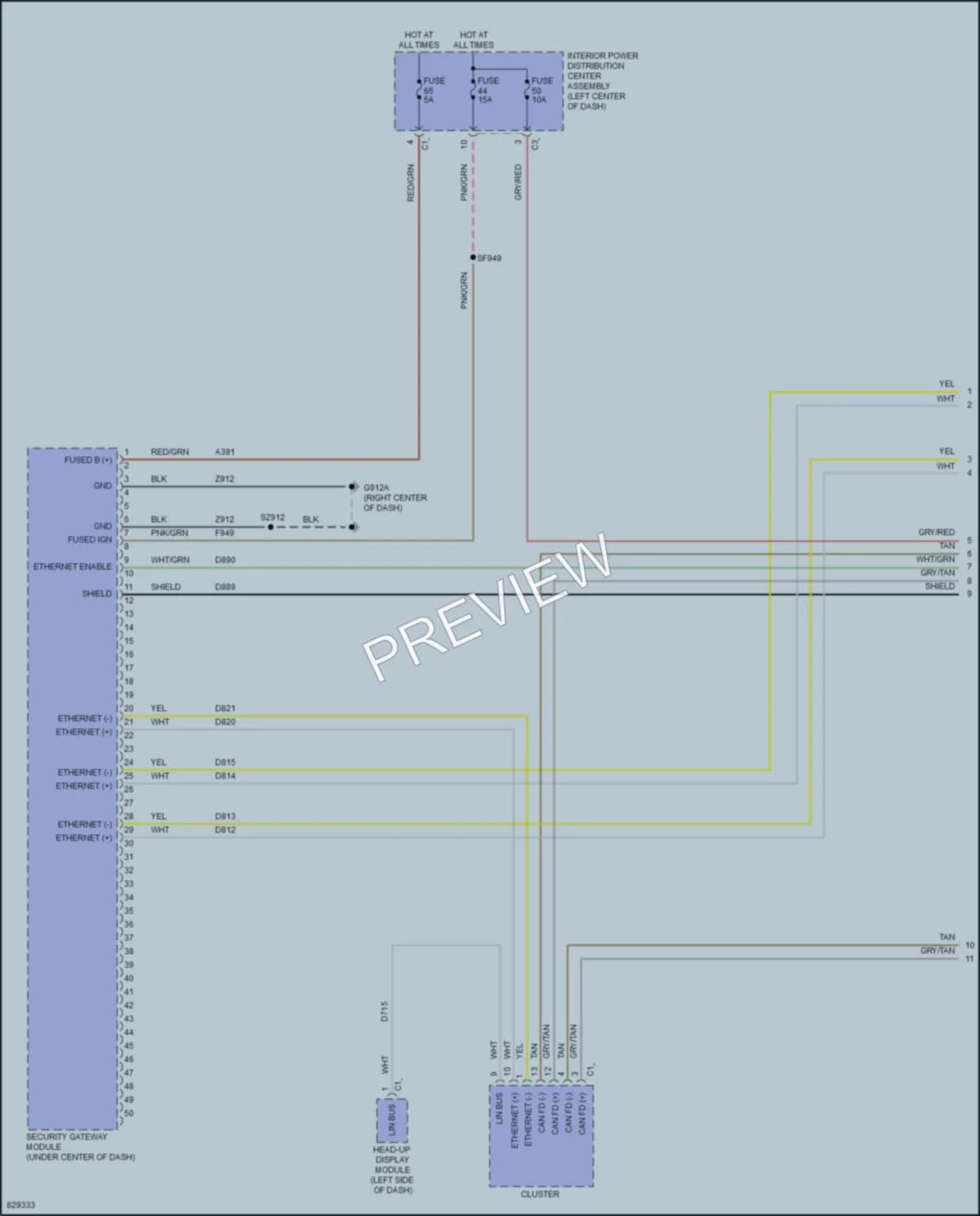 2023 Jeep GrandWagoneer Computer Data Lines wiring diagram preview