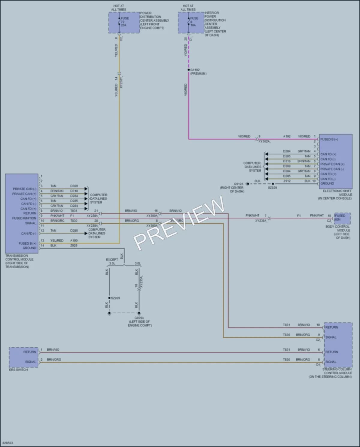 2023 Jeep GrandWagoneer Transmission wiring diagram preview