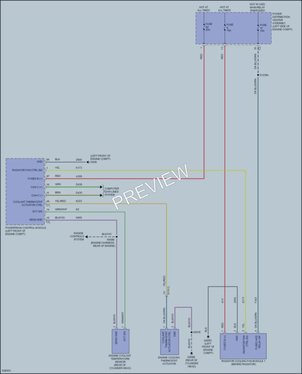 2023 Jeep Renegade Cooling Fan wiring diagram preview