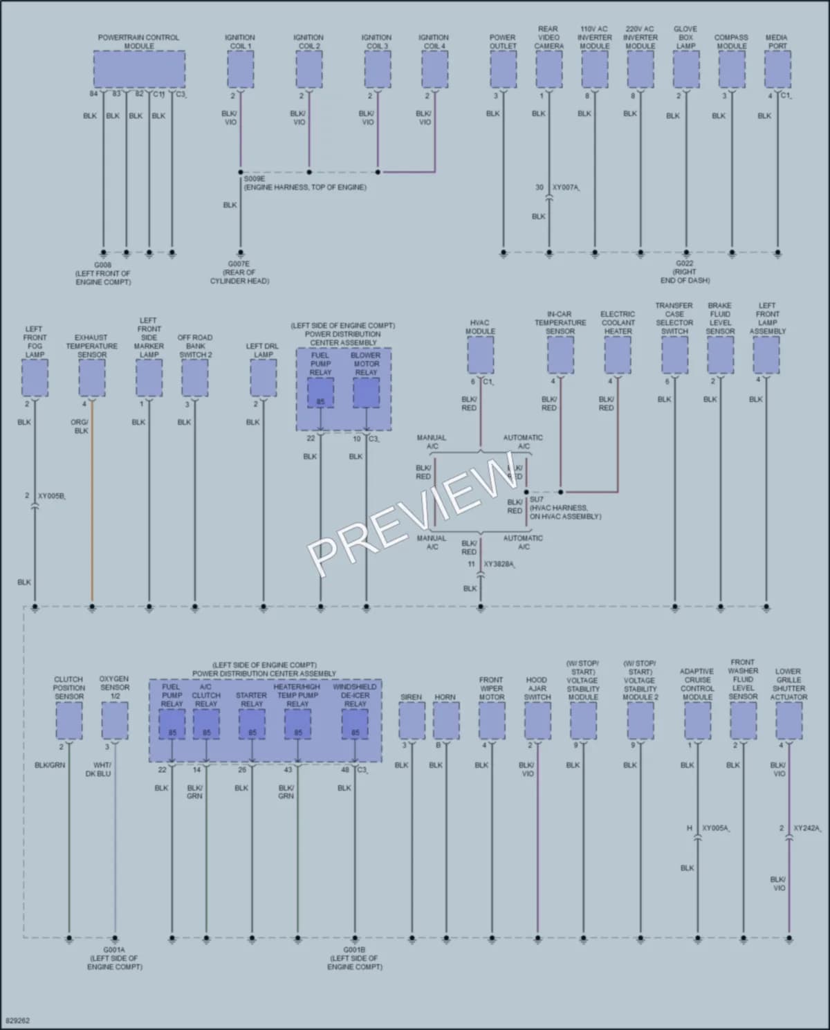 2023 Jeep Renegade Ground Distribution wiring diagram preview