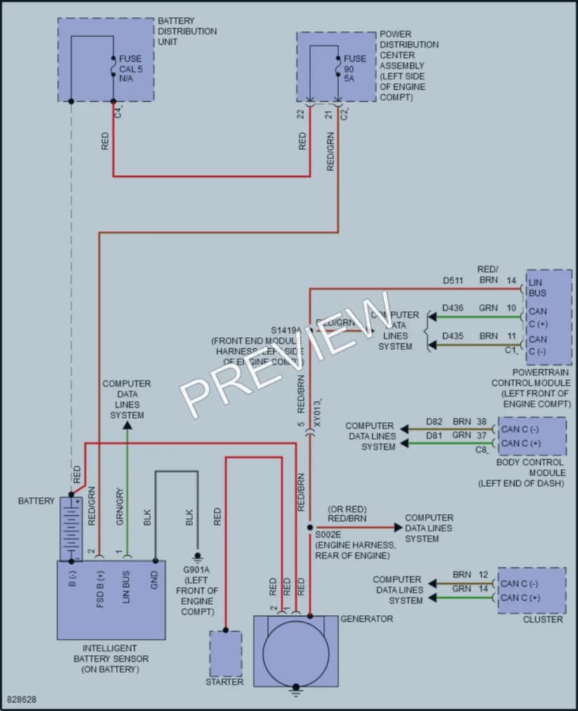 2023 Jeep Renegade Starting Charging wiring diagram preview