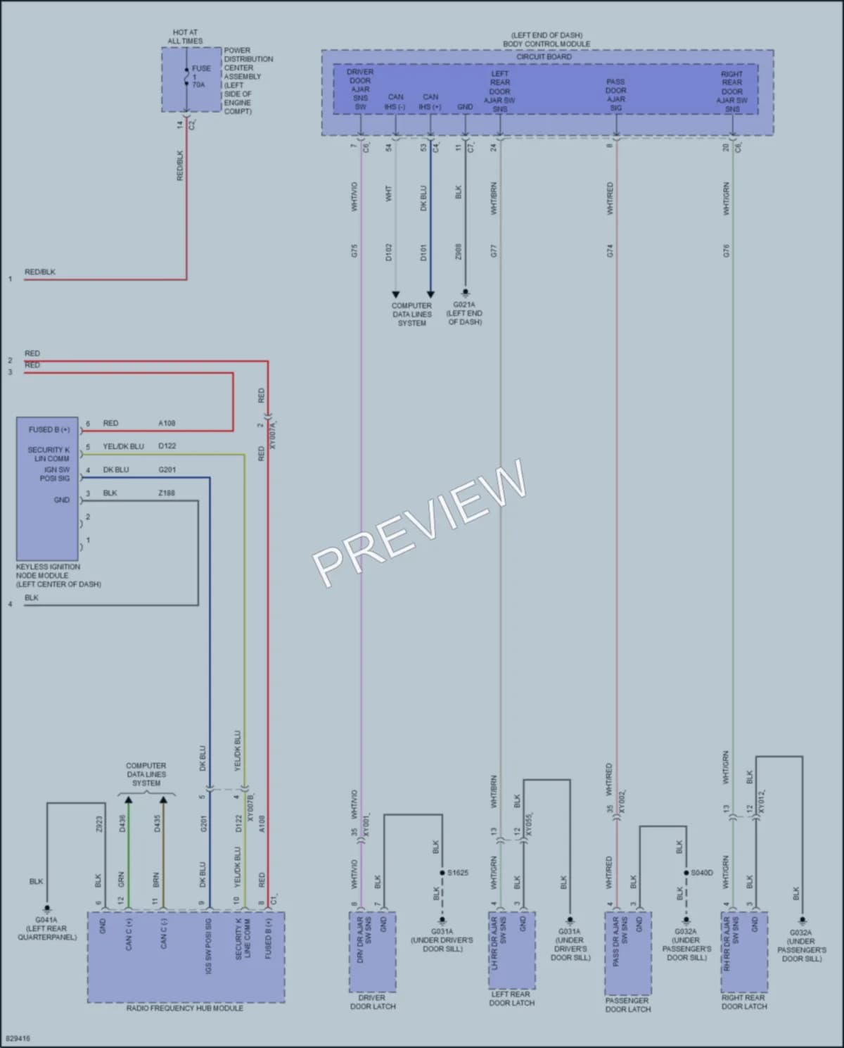 2023 Jeep Renegade Warning Systems wiring diagram preview