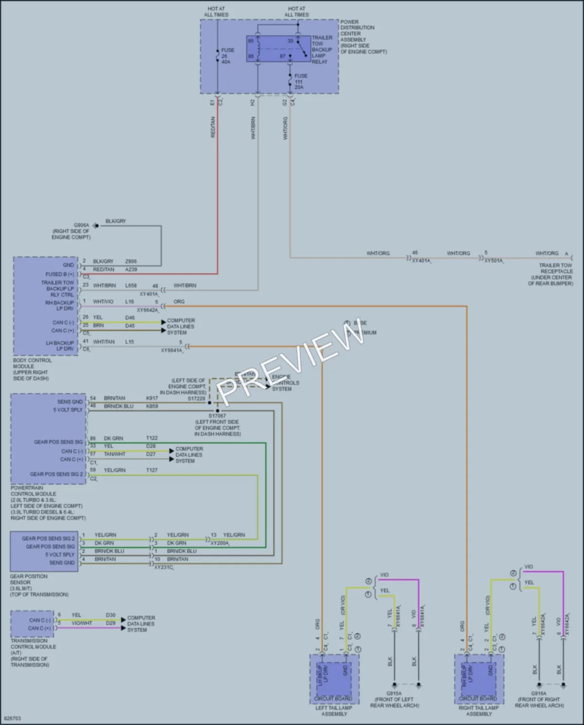 2023 Jeep WranglerUnlimited Exterior Lights wiring diagram preview