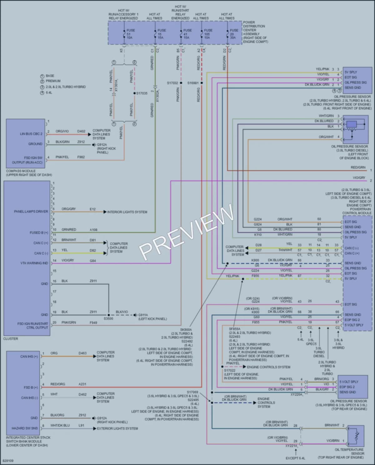 2023 Jeep WranglerUnlimited Instrument Cluster wiring diagram preview