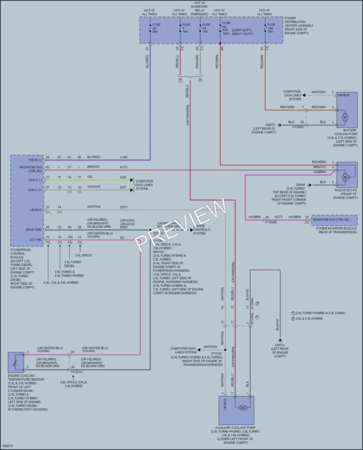 2023 Jeep WranglerUnlimited4XE Cooling Fan wiring diagram preview