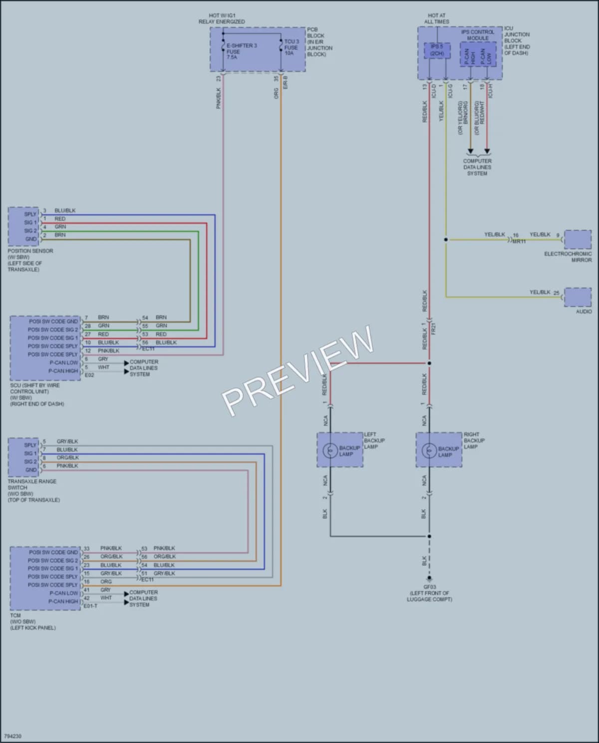 2023 Kia Carnival Exterior Lights wiring diagram preview