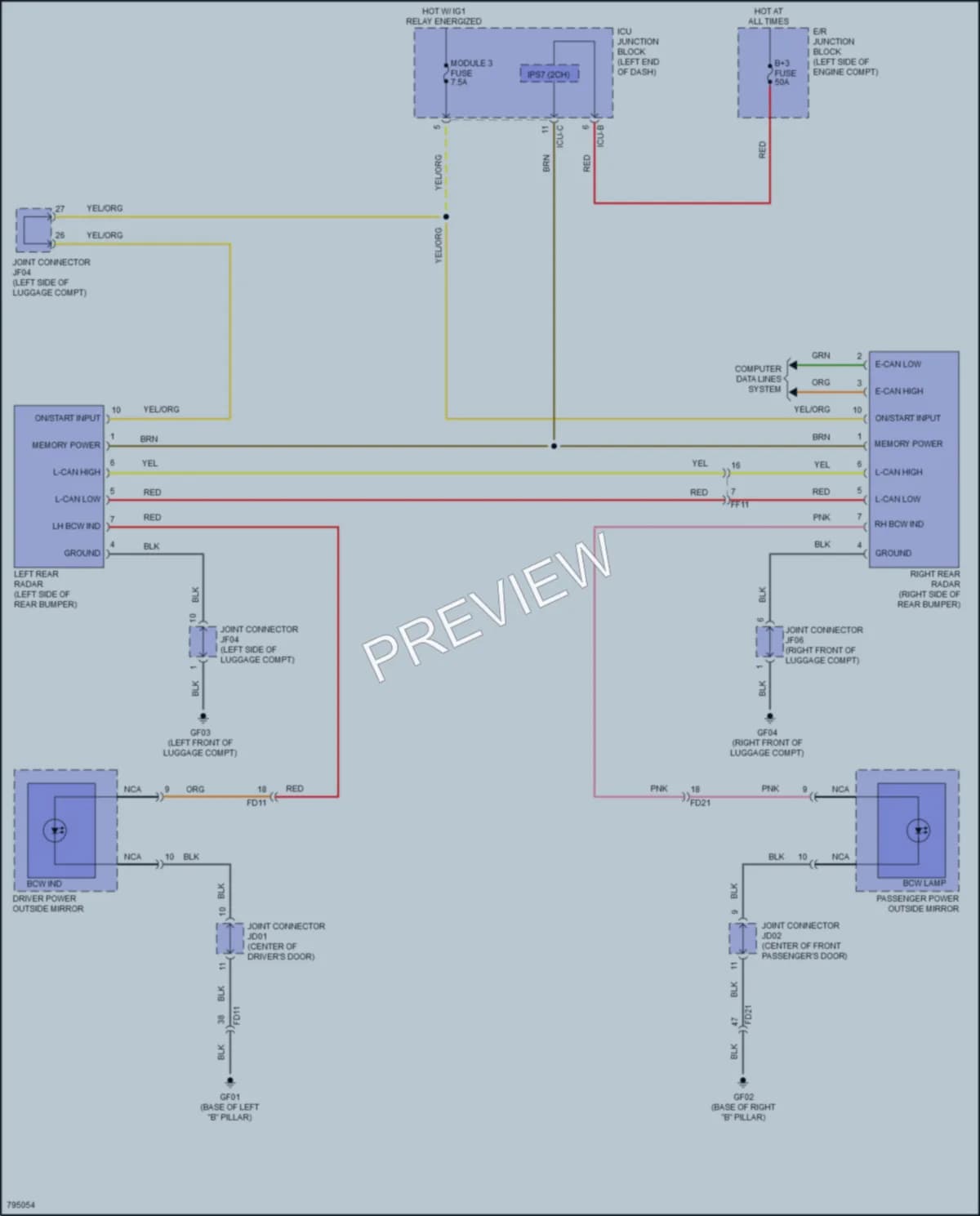 2023 Kia Carnival Navigation wiring diagram preview