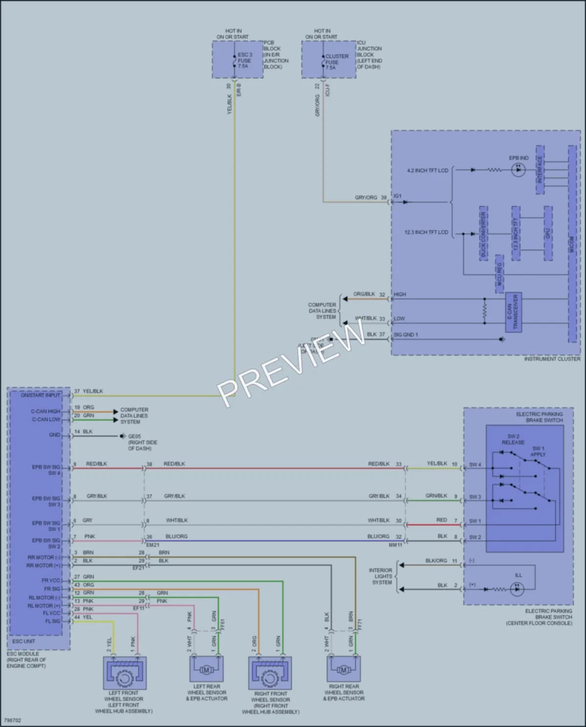 2023 Kia Carnival Shift Interlock wiring diagram preview
