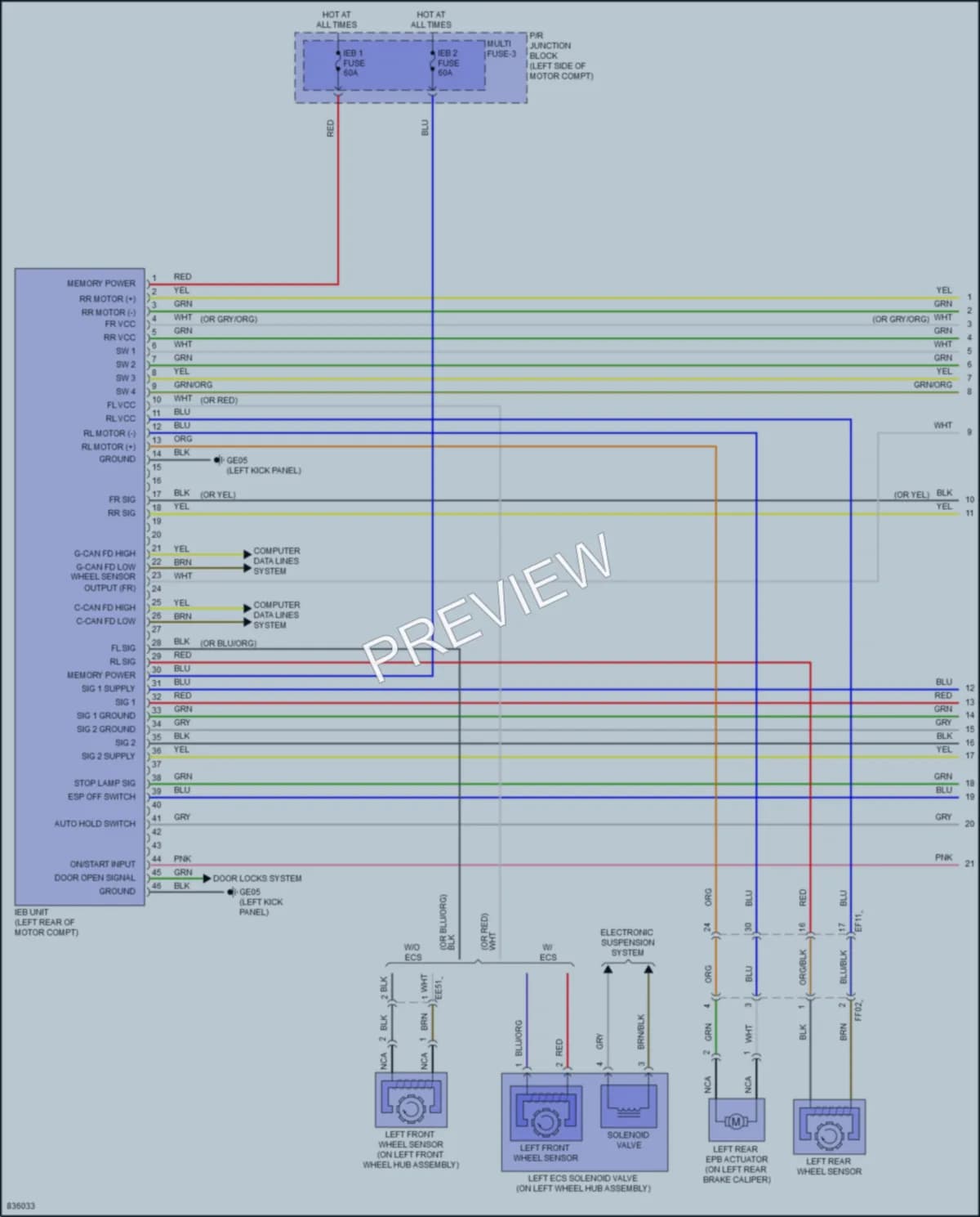 2023 Kia EV6 Anti Lock Brakes wiring diagram preview