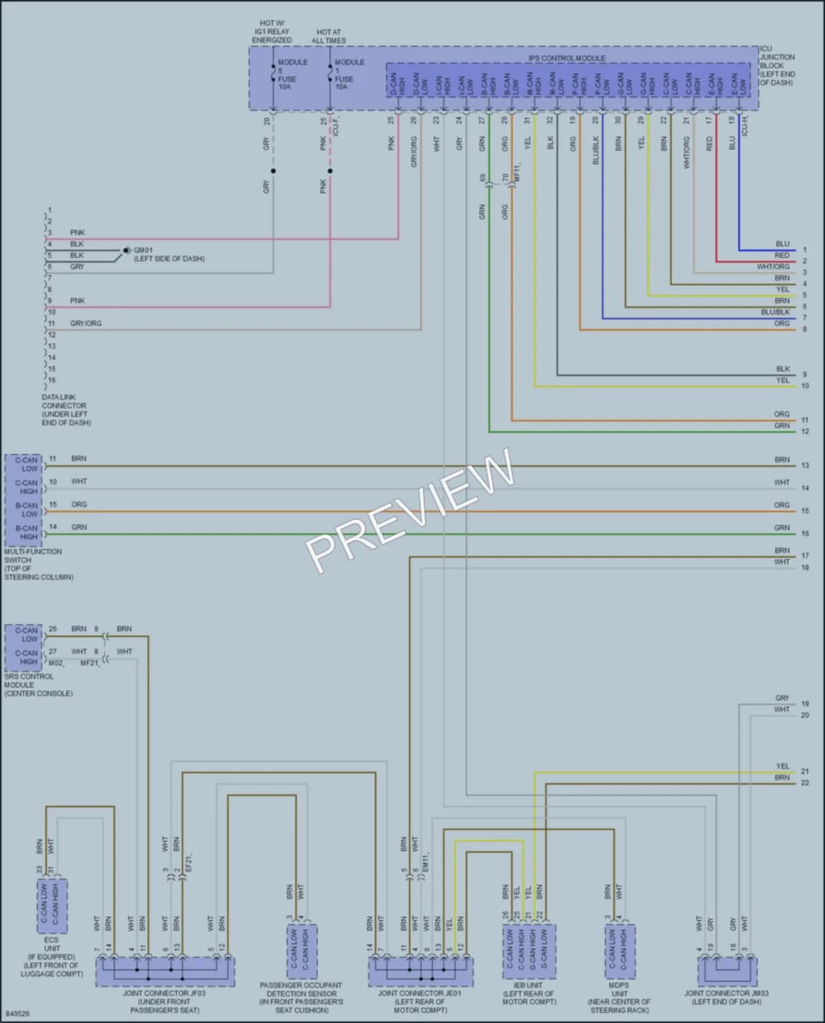 2023 Kia EV6 Computer Data Lines wiring diagram preview