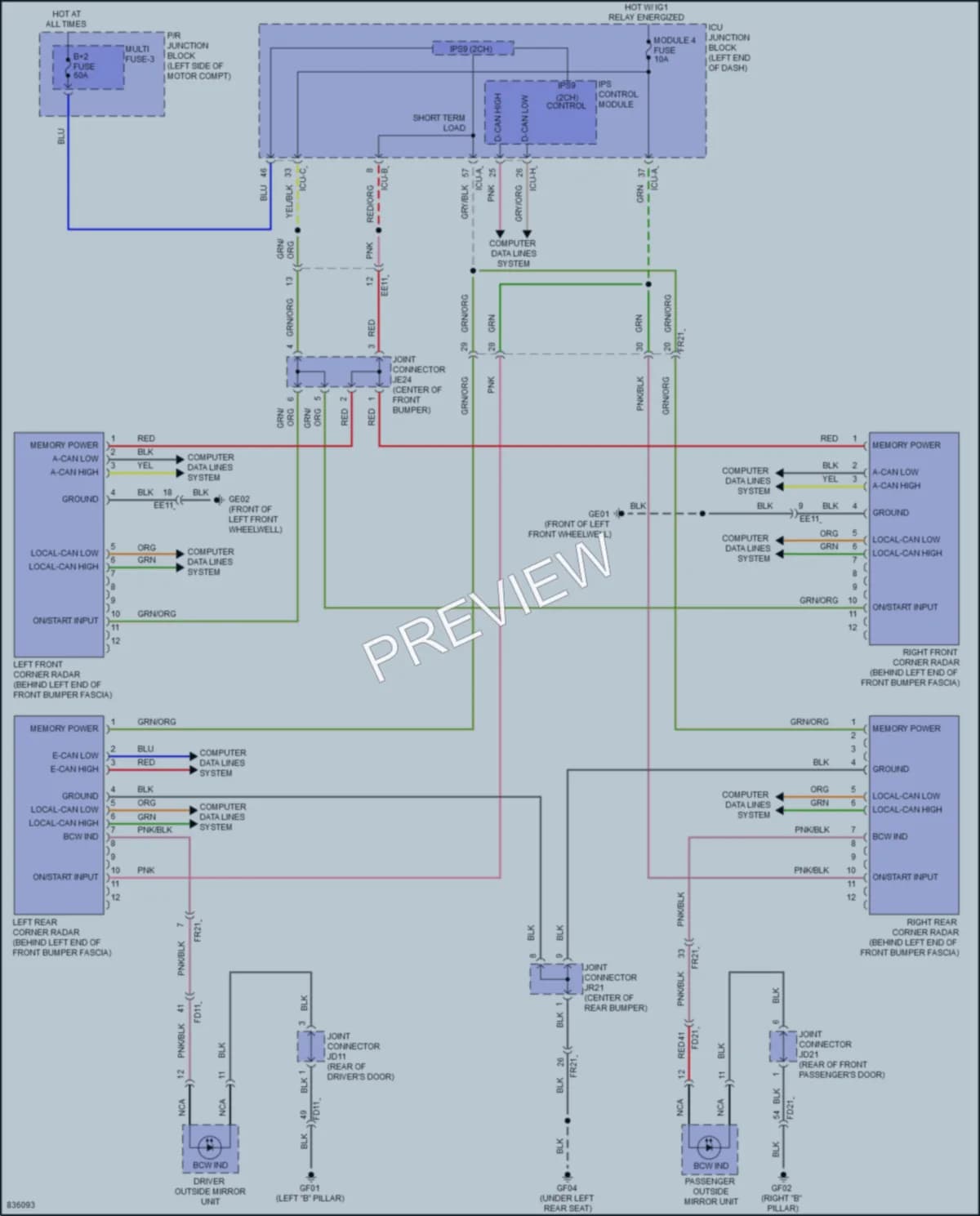 2023 Kia EV6 Navigation wiring diagram preview