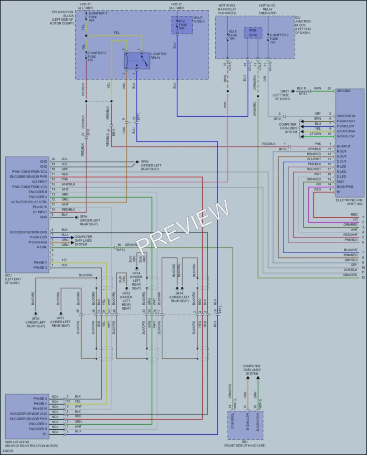 2023 Kia EV6 Transmission wiring diagram preview