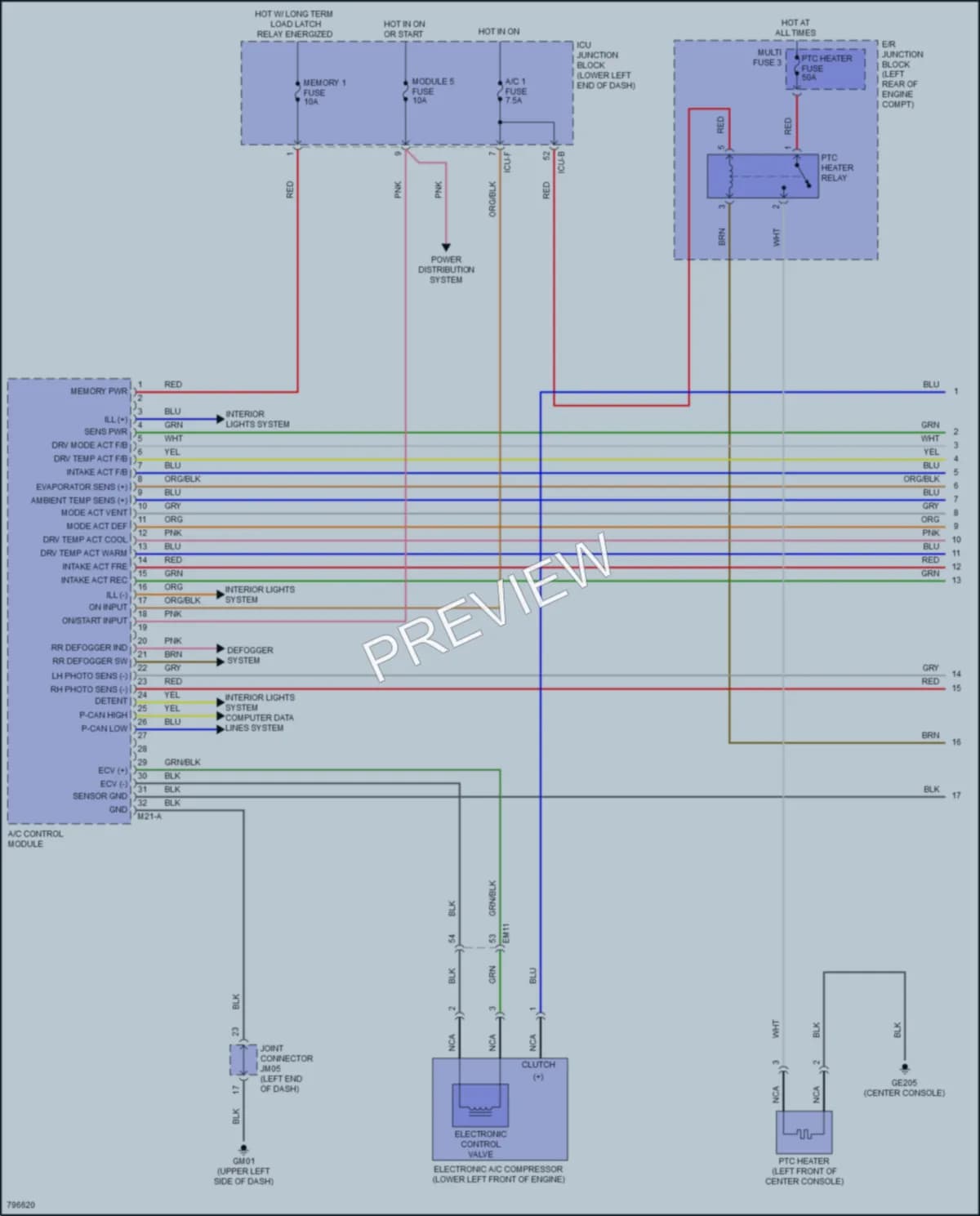 2023 Kia Forte Air Conditioning wiring diagram preview