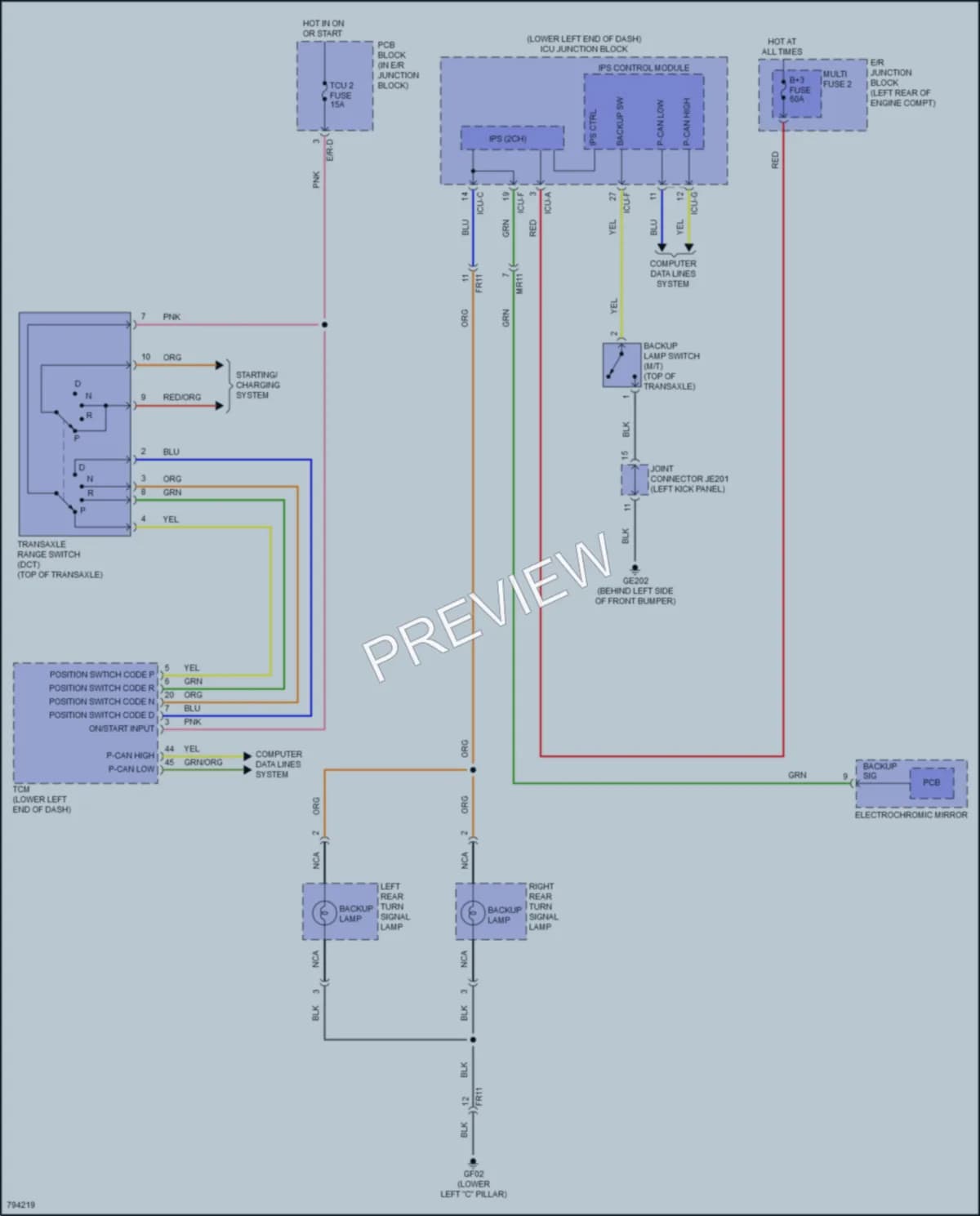 2023 Kia Forte Exterior Lights wiring diagram preview