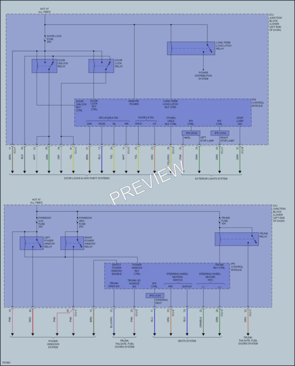 2023 Kia Forte5 Body Control Modules wiring diagram preview