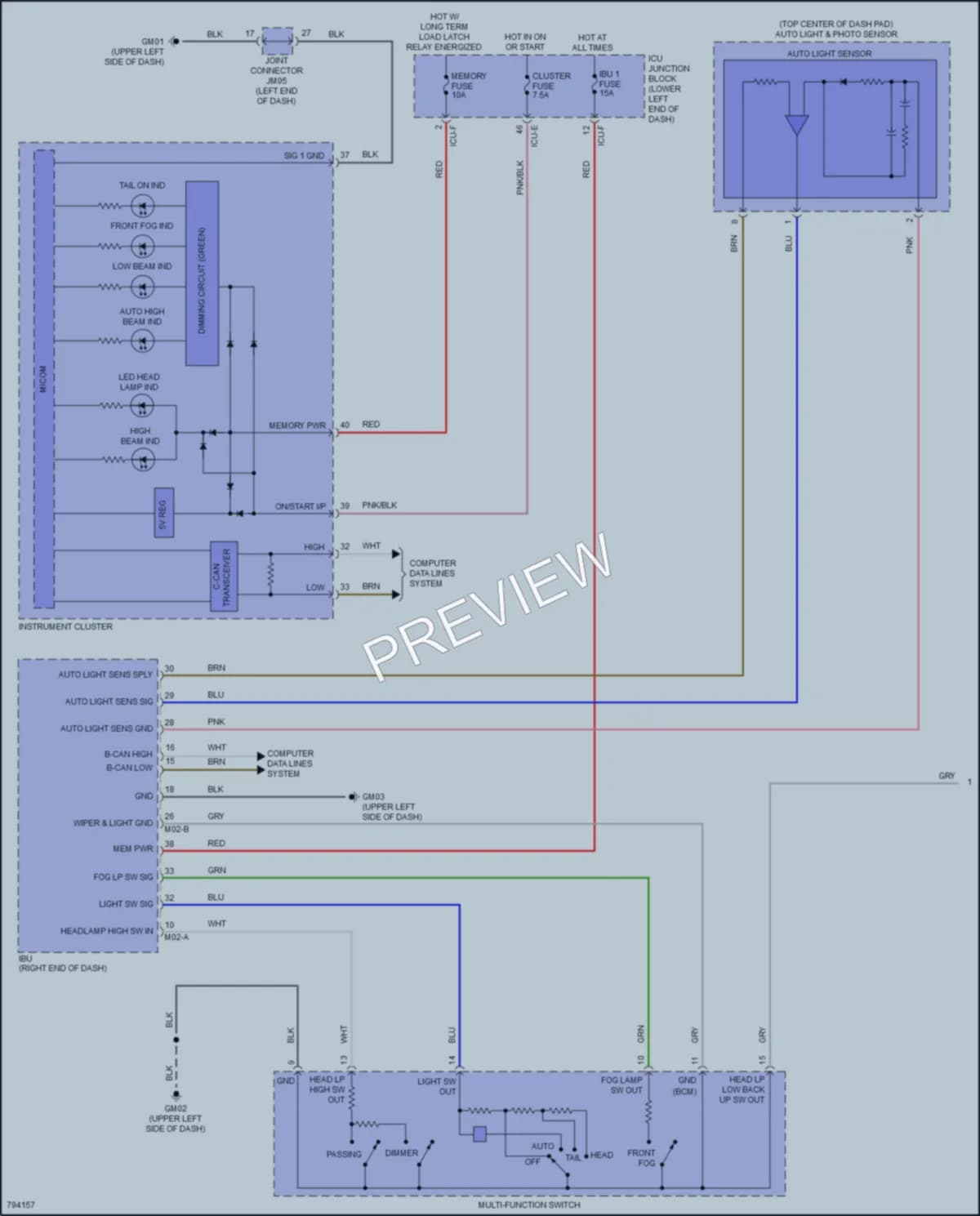 2023 Kia Forte5 Headlights wiring diagram preview