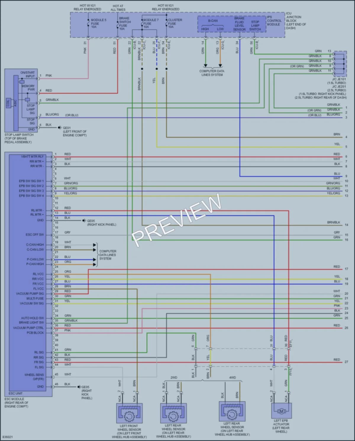 2023 Kia K5 Anti Lock Brakes wiring diagram preview