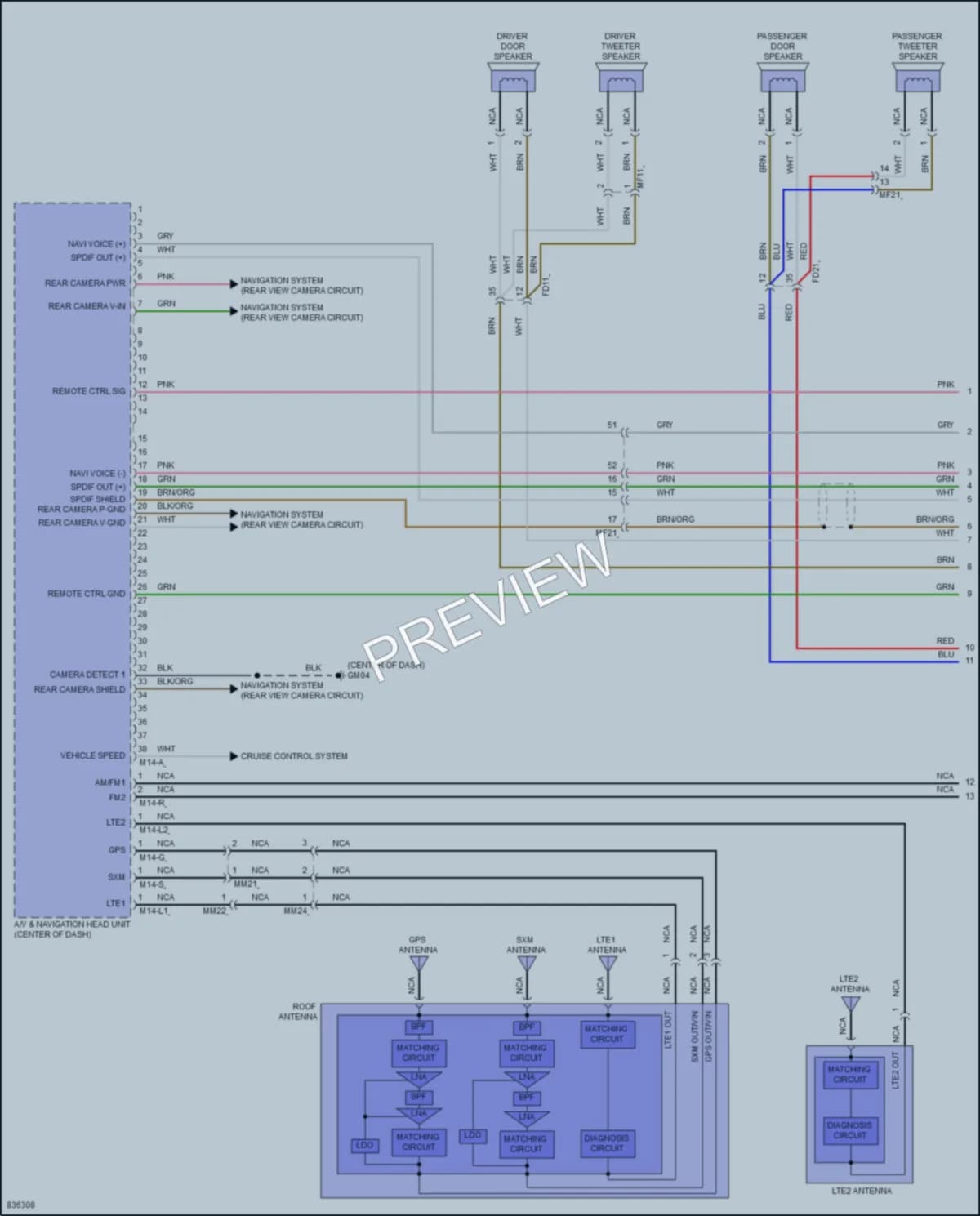 2023 Kia K5 Radio wiring diagram preview