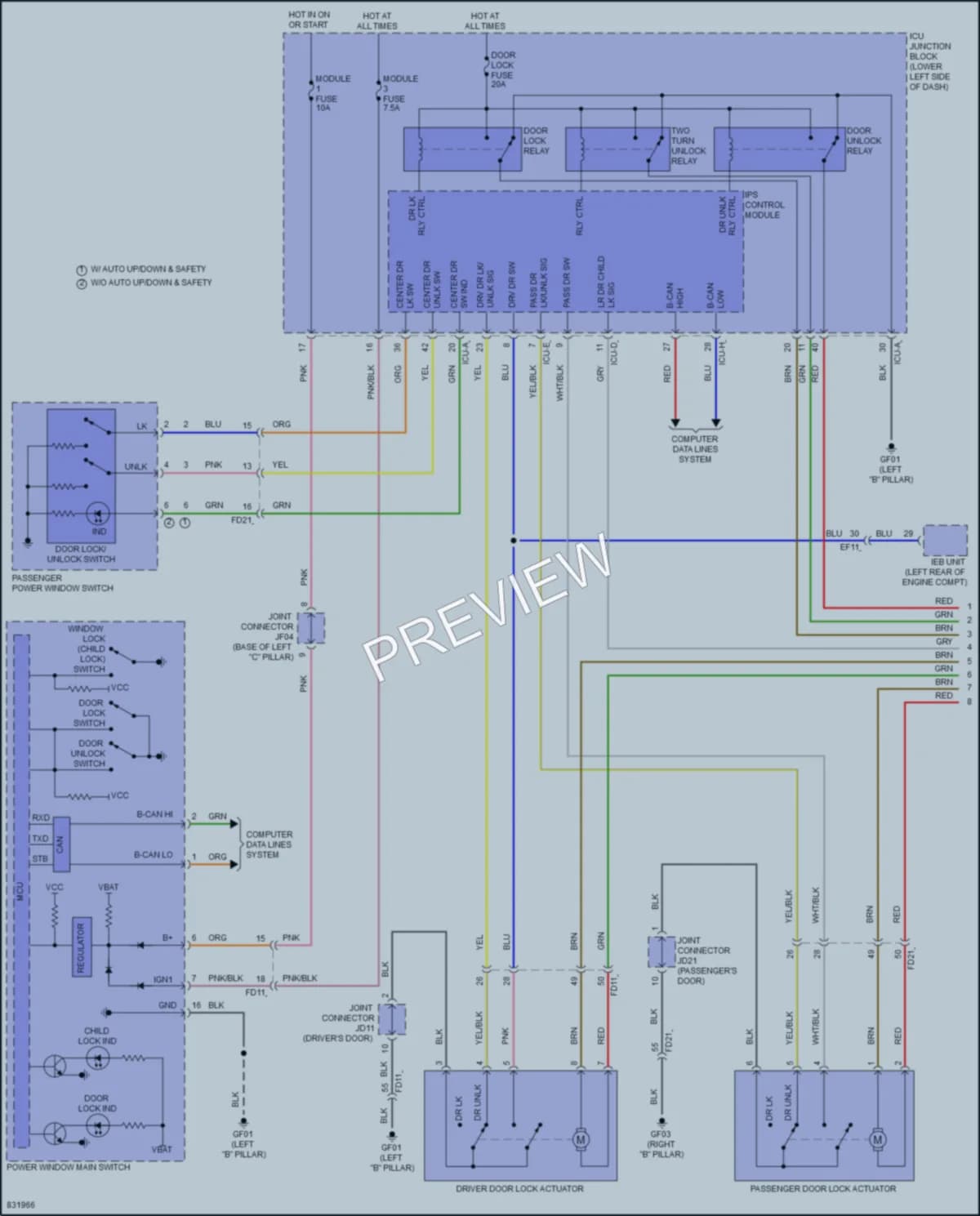 2023 Kia Niro Anti Theft wiring diagram preview
