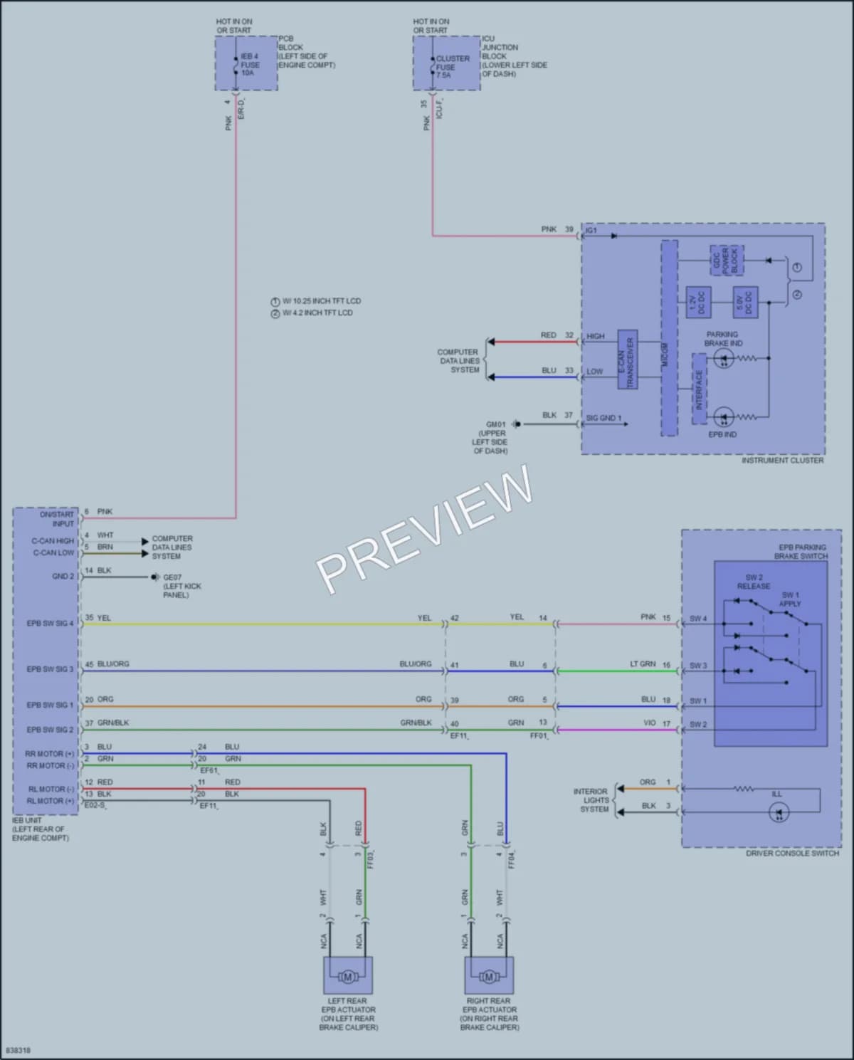 2023 Kia Niro Shift Interlock wiring diagram preview