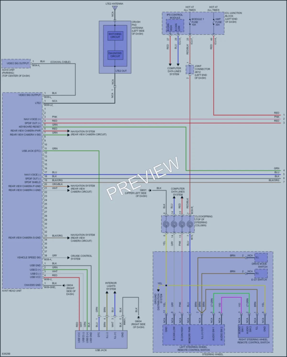 2023 Kia NiroEV Radio wiring diagram preview