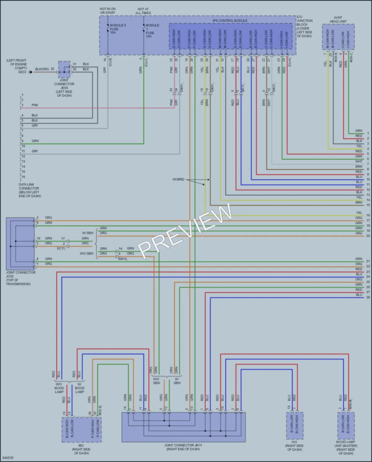 2023 Kia NiroPlugIn Computer Data Lines wiring diagram preview