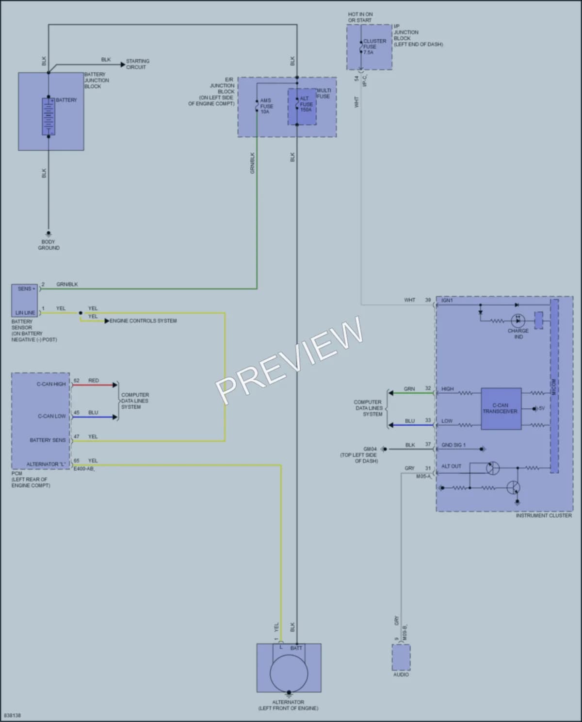 2023 Kia Rio Starting Charging wiring diagram preview