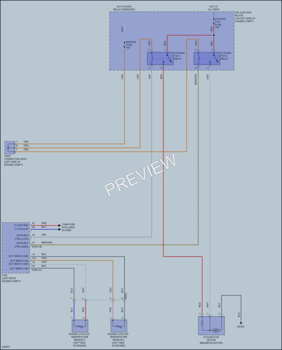 2023 Kia Rio5 Cooling Fan wiring diagram preview