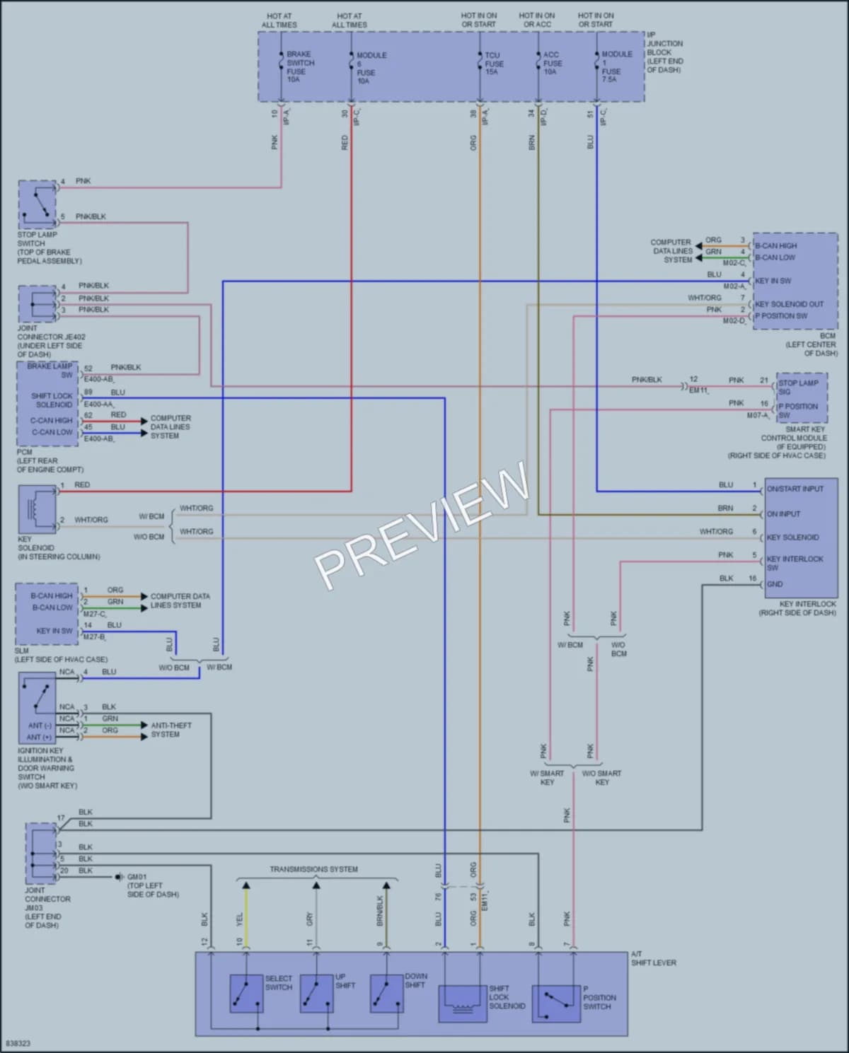 2023 Kia Rio5 Shift Interlock wiring diagram preview
